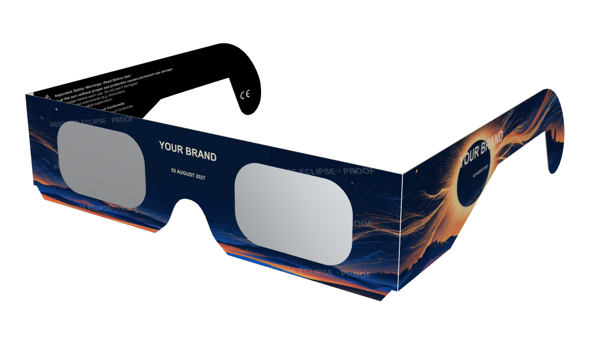 Legacy paper eclipse glasses in 3D